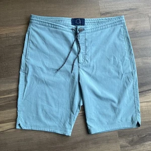 Even Tide Men’s Microfiber Shorts Aqua Blue Size 36 Drawstring 10” Inseam - Picture 1 of 14