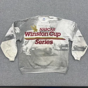 Vintage 90s Nascar Winston Cup Series AOP Print Sweatshirt *Spots - Bild 1 von 12