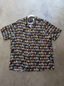 Disney 100 Years of Wonder Star Wars Marvel Button Short Sleeve Shirt XXL - Picture 1 of 6