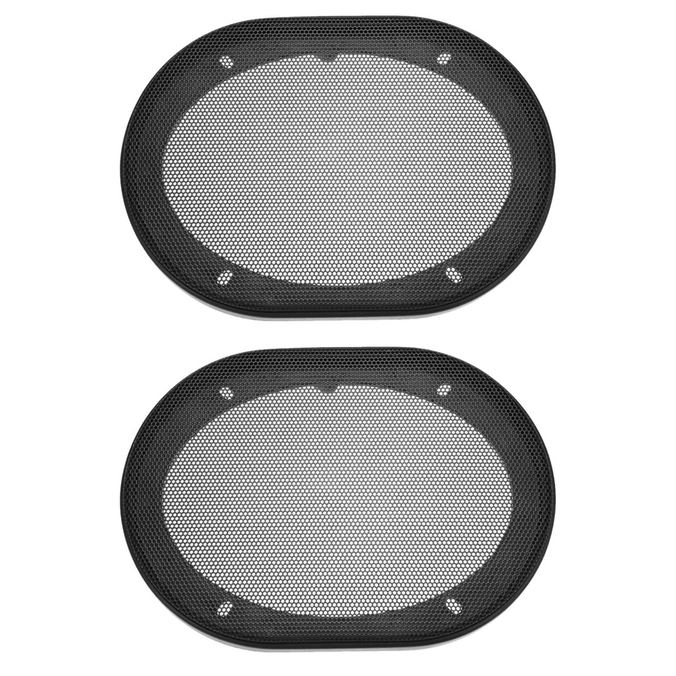 Protector protector de subwoofer cuadrado de malla de 5,94X8,27" negro 2 piezas Foto 1 de 3