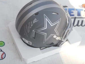 Jaydon Blue signed Dallas Cowboys slate mini helmet Beckett BAS COA Texas - Picture 1 of 2