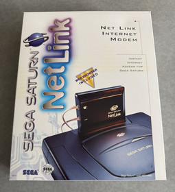 Sega Saturn Netlink Internet Modem [CIB Complete] Box, Disc,  Manuals and Cables