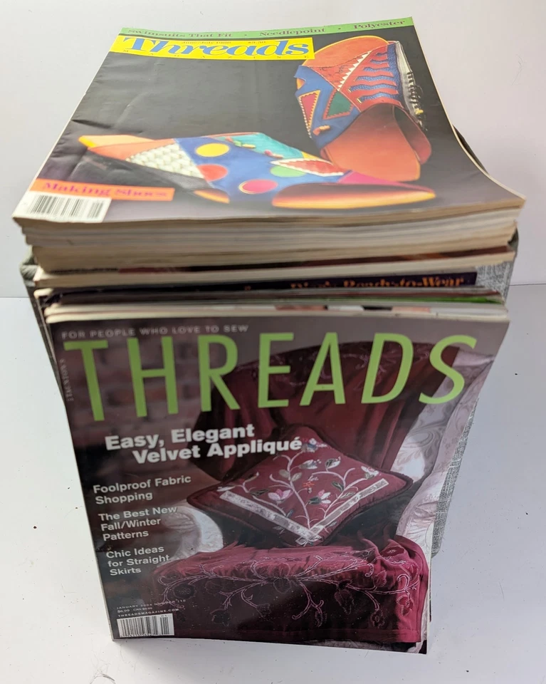 Estate THREADS MAGAZINE Back Issues ~ Benefits Charity - You Pick - Image 1 of 1