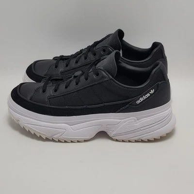 Adidas Originals Women's Kiellor Black White Low Top Platform SneakerSize 8.5 - Image 1 of 4