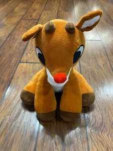 Rudolph la renna dal naso rosso grande peluche/animale imbottito pal - Foto 1 di 7