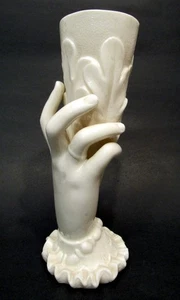ANTICA TENUTA RITROVAMENTO RAY SHAW ARTISTA NEW YORK SCULTURA A MANO VASO-CRE (EZS002945) - Foto 1 di 6
