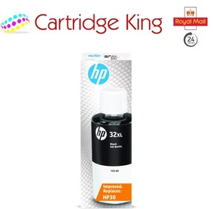 HP 32XL 135-ml Czarna oryginalna butelka z atramentem Wydajność strony 6000 (P/N 1VV24AE) - Zdjęcie 1 z 1
