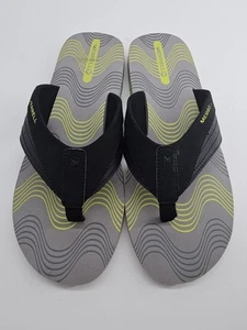 Merrell Men's Cedrus Flip Flops Black Green Oasis Size 11 - Picture 1 of 4