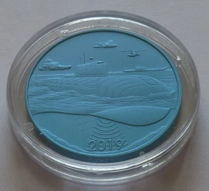 Seychelles 5 Rupees 2019, Submarine - Very rare Titanium coin - Picture 1 of 2