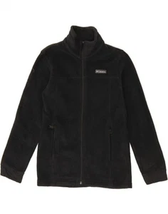 COLUMBIA Boys Fleece Jacket 10-11 Years Medium Black Polyester CV42 - Picture 1 of 3