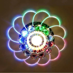 Modern Acrylic Crystal Colorful Crystal LED Light Ceiling Lamp Home Decorate - Picture 1 of 9