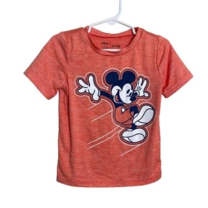 Disney Jumping Beans Active Mickey Mouse Shirt Boy's 24 Months Orange - Picture 1 of 7
