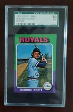 1975 Topps Mini #228 George Brett RC SGC 70