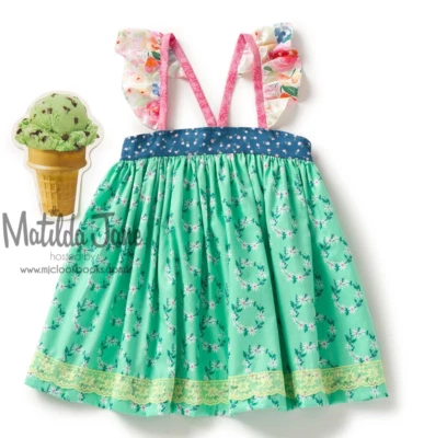 Top Armonious Lucy floral verde platino Matilda Jane para niñas talla 6 nuevo sin etiquetas (1/10) Foto 1 de 4