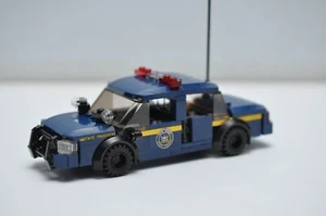 NY State Police Car Interceptor MOC Model Compatible with Real LEGO® Bricks - Picture 1 of 2