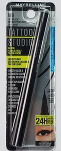 Maybelline Eyeliner Jet Black #880 Tattoo Studio Liquid Eyeliner - Picture 1 of 5
