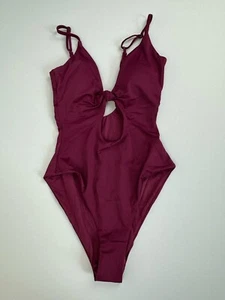 Andie Swim Women's Size S The Santorini One Piece Plum Swimsuit NWT - Picture 1 of 9