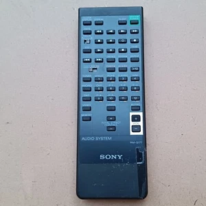 Sistema de audio genuino Sony Remote RM S177 cubierta de cinta sintonizador de CD datos fono usado #708 - Imagen 1 de 3