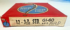 New NOS Sealed Power Piston Rings 12-3 3/16 GI-60 - Bild 1 von 5
