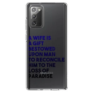 Funda transparente para Galaxy Note Una esposa es un regalo otorgado al hombre - Imagen 1 de 7