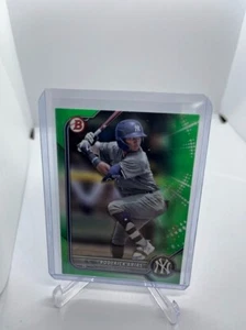 Libro Verde Bowman Draft 2022 Roderick Arias 15/99 #BD-79 Yankees radiocontrol novato SP - Imagen 1 de 2