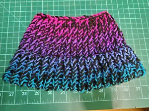 NEW Soft Warm Maroon Multi-color No-roll Cuff Winter Hat/Band Teen or Child - Picture 1 of 1