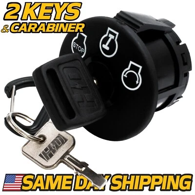 HD SWITCH 500017 500018 Starter Ignition Switch fits Dixie Chopper w/ 2 Keys