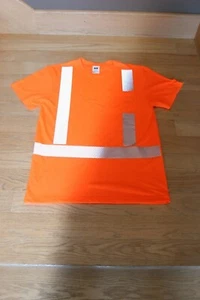  New Radians Class 2 Safety Shirt with Pocket, Orange Color Size Medium  - Picture 1 of 5