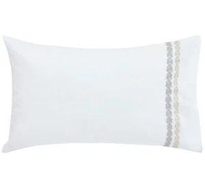 HARLEKIN ANANDA STANDARD PAAR KISSENBEZÜGE BESTICKT SCHIEFER & STEIN SET X 2 PAAR - Bild 1 von 3