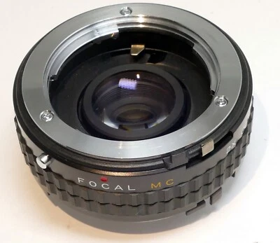 Teleconvertidor FOCAL 2X lente Minolta enfoque manual MD - como nuevo Foto 1 de 4