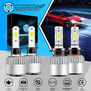 IRONWALLS H1+H7 LED Headlight High Low Beam For Benz W163 ML320 ML430 1998-2001 - Picture 1 of 12