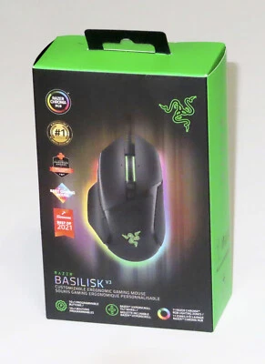 RAZER Basilisk V3 USB Gaming Mouse — Chroma RGB Lighting — 26K DPI Sensor — NEW! - Image 1 of 4