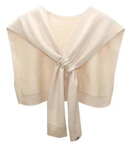 Women's Casual Knit Sweater Shawl Wrap Tied Detachable Fake Collar Triangle K... - Picture 1 of 7