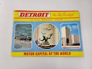Vintage Multicolored Booklet Detroit "The City Beautiful" A Colourpicture Pub... - Picture 1 of 14