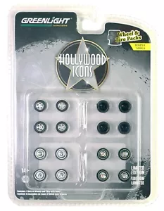 1:64 GreenLight *WHEEL & TIRE ACCESSORY PACK* Hollywood Icon #2 *NIP* - Picture 1 of 2