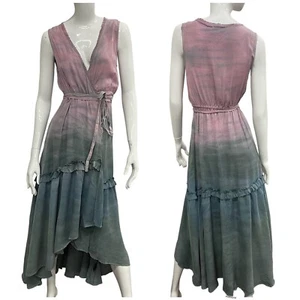 NWT KILN $575 Summer Garden Wrap Maxi Dress Size: XS - Picture 1 of 4