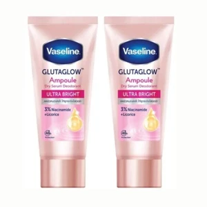 Vaseline Dry Serum Gluta Glow Ampoule Deodorant Ultra Bright 45ml. Twin Pack - Picture 1 of 7