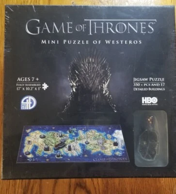 Mini Puzzle HBO Juego de Tronos DE Poniente 350+ Piezas 4D NUEVO PRECINTADO Foto 1 de 2