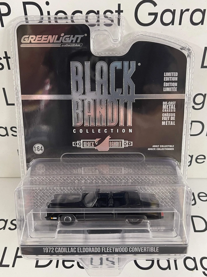 Cadillac Eldorado Fleetwood 1972 Greenlight convertible 1:64 diecast negro Bandi Foto 1 de 1