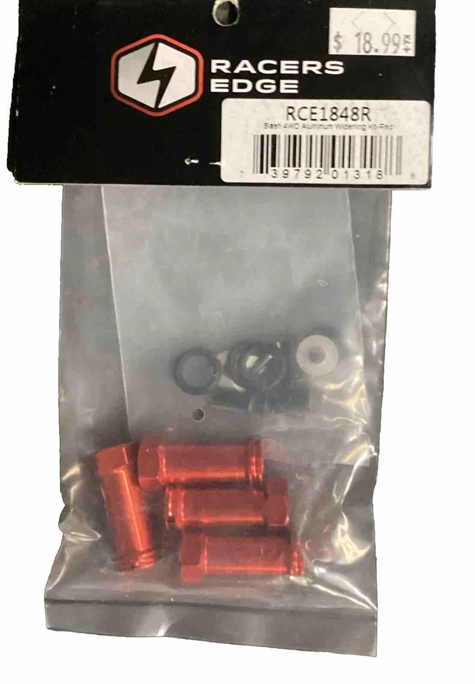 Slash 4WD Aluminum Widening Kit (Red) - Racers Edge #RCE1848R - Image 1 of 1