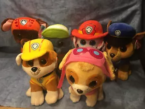 W-F-L TY Paw Patrol Dog Boos Glubschi 24 cm Pluszaki Zuma Chase Rubble Skye - Zdjęcie 1 z 9