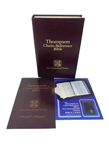 The Thompson Chain Reference Bible NIV Red Letter Kirkbride Zondervan 1983 HC - Picture 1 of 4