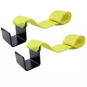2 Pack Roll Off Winch Strap w/ Flat Hook - Loop End 4" x 5' 24,000lbs Container - Picture 1 of 4