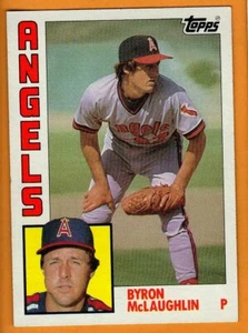 BYRON MCLAUGHLIN (CALIFORNIA ANGELS) 1984 TOPPS BASEBALL KARTE - Bild 1 von 1