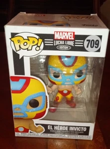 Funko Pop! Marvel Lucha Libre El Heroe Invicto Iron Man Vinyl Figure #709 - NIB - Picture 1 of 5