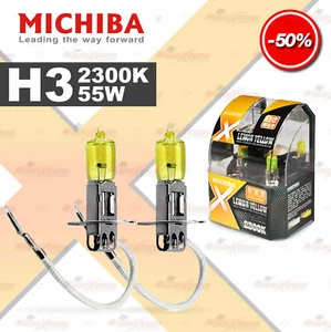 2er MICHIBA H3 453 Scheinwerfer Halogen Auto Lampen 2300K Gelb NEBELSCHEINWERFER - Picture 1 of 9
