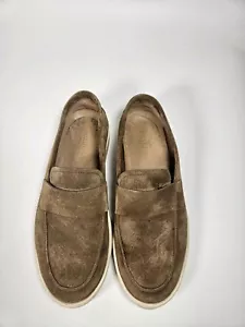 Scarosso Stefano Suede Almond Toe Loafers Tan Size 8 Us 41 Eu - Picture 1 of 10