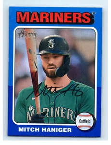 2024 Topps Heritage High Number Mitch Haniger #583 Blue Border SP Short Print - Bild 1 von 2