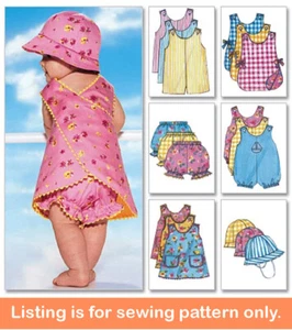 SEWING PATTERN - Sew Baby Clothes Infant Clothing Girls Layette Jumper Hat 5625 - Picture 1 of 3