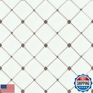 FLFK Geometric Plaid Wallpaper, Peel and Stick Wall Mural for Living Room, Be - Picture 1 of 5